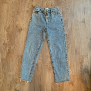 high waisted mom jeans